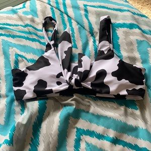 Cow print Shein bikini top
